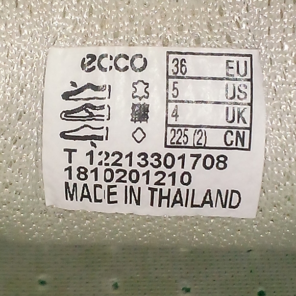 Ecco Women 5 US 36 EU Extra Width Spikeless Leather Golf Shoes - Picture 8 of 9